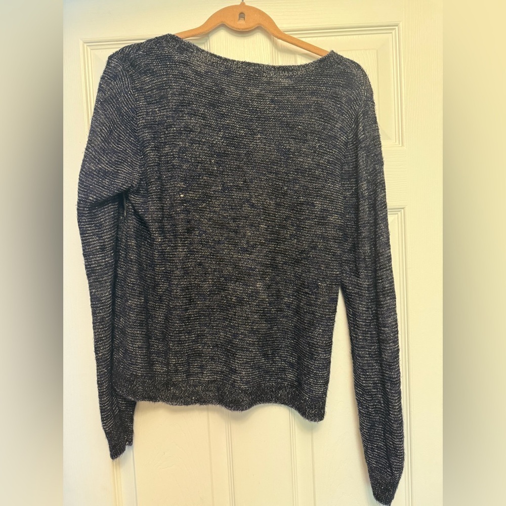 Eileen Fisher Women’s Navy Blue Pullover Sweater  Size M Italian Yarn - Picture 5 of 5